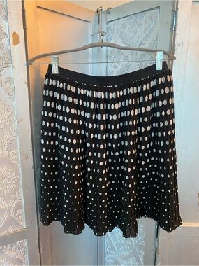Black and White Polka Dot Skirt